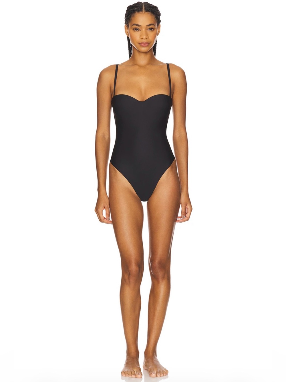 NWT SKIMS Molded Underwire Bodysuit Sz M in Black Onyx